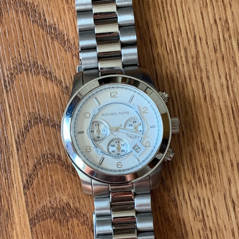 Michael Kors Women's Silver Chronograph Watch